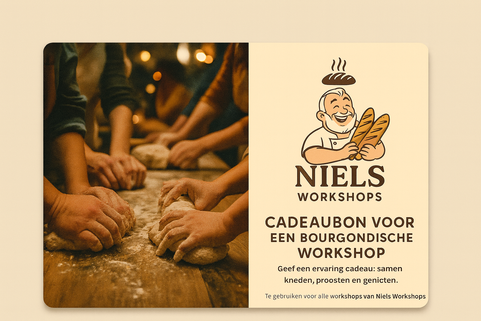 Cadeaubon voor Bourgondische Workshop